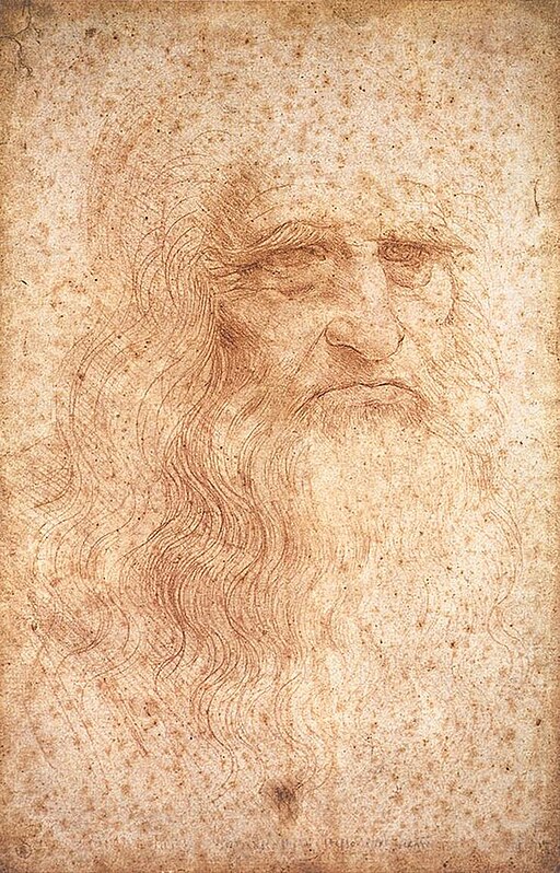 Portrait of an old Leonardo Da Vinci